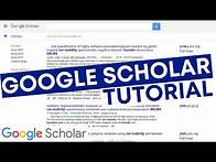 Video thumbnail for Google Scholar Tutorial: How to Use Google Scholar for Academic Research