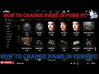 Video thumbnail for PUBG PC ~ HOW TO CHANGE NAME IN PUBG PC .