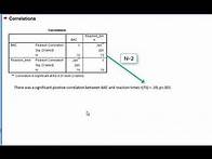 Video thumbnail for Pearson's correlation in SPSS