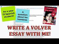 Video thumbnail for Write a Volver essay with me! [REAL TIME] | A-Level Spanish Paper 2