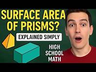 Video thumbnail for How to Calculate Total Surface Area of Prisms | Easy Math Tutorial for High School Students