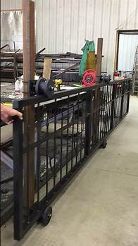 Video thumbnail for Wrought Iron Rolling Driveway Gate