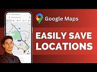 Video thumbnail for How To Save Locations On Google Maps - Full Guide !