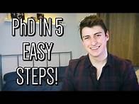 Video thumbnail for How to get a PhD in 5 easy steps (UK)