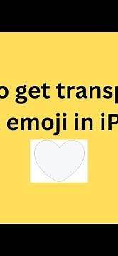 Video thumbnail for How to get transparent heart emoji in iPhone