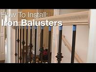 Video thumbnail for How To Install Iron Balusters