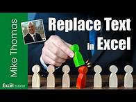 Video thumbnail for How to Replace Part of a Text String in Excel Using SUBSTITUTE and REPLACE Functions
