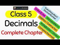 Video thumbnail for Class 5 Maths Chapter Decimal Numbers (Complete Chapter)