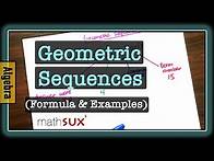 Video thumbnail for How to Find the nth Term of a Geometric Sequence
