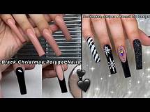Video thumbnail for BLACK CHRISTMAS POLYGEL NAILS🖤 EASY NAIL ART DESIGN + CREEPY REDDIT STORIES | Nail Tutorial