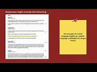 Video thumbnail for English Language (9093) - Paper 4 (short tutorial)