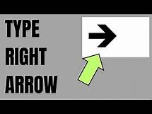 Video thumbnail for How to Type Right Arrow symbol on Keyboard