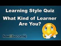 Video thumbnail for Learning Style Quiz - What Kind of Learner are You?