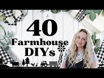 Video thumbnail for 40 AMAZING!!! Farmhouse DIY Decor | Decorating on a Budget