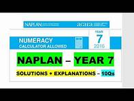 Video thumbnail for NAPLAN – YEAR 7 (NUMERACY calc) 2016 10Qs