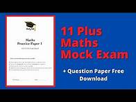 Video thumbnail for 11+ Maths - Mock Exam Walkthrough