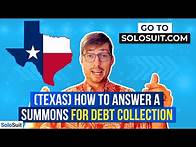 Video thumbnail for (Howdy Texas!) How To Answer a Summons for Debt Collection