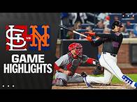 Video thumbnail for Cardinals vs. Mets Game Highlights (4/18/25) | MLB Highlights