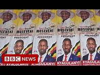 Video thumbnail for Uganda election: Singer and president battle for youth vote - BBC News