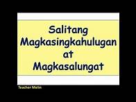 Video thumbnail for MAGKASINGKAHULUGAN MAGKASALUNGAT|| Teacher Melin