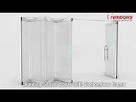 Video thumbnail for Sliding & Folding Glass Doors - Frameless Bottomless Top Hung Stacking Glass Doors