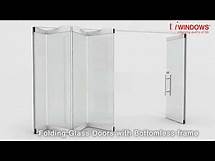 Video thumbnail for Sliding & Folding Glass Doors - Frameless Bottomless Top Hung Stacking Glass Doors