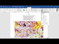 Video thumbnail for How to add a transparent Text Box onto an image in Word