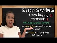 Video thumbnail for 20 POWERFUL DESCRIBING WORDS FOR FEELINGS | TRANSFORM YOUR WRITIING | PRIMARY SCHOOL VOCABULARY