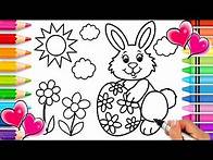 Video thumbnail for Easter Bunny Coloring Page | Easter Coloring Book | Glitter Easter Egg Printable Coloring Page