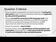 Video thumbnail for Question 1, 2 and 3: IGCSE English Language Examination (Section A)