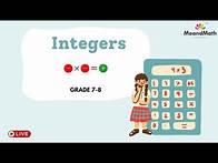 Video thumbnail for Mastering Integers Made Easy! 🔢 | Fun Math Tricks + Live Practice for Students | Grade 7-8