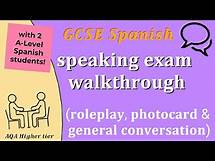Video thumbnail for GCSE AQA Spanish speaking exam: 60/60 walkthrough