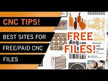Video thumbnail for CNC TIPS - The Best Online Sources for Free and Paid CNC Files