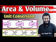Video thumbnail for Unit Conversion - Surface Area and Volume - m2 to cm2, m2 to mm2, m3 to mm3, mm3 to m3