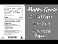 Video thumbnail for Edexcel A Level June 2019 Pure Maths Exam 2 Paper Walkthrough