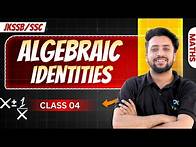 Video thumbnail for ALGEBRAIC IDENTITIES|| CLASS 04 || JKPSIJKSSB || ADVANCE MATHS BY RUKHSAR SIR