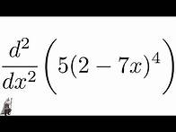 Video thumbnail for Second Derivative with the Chain Rule Example