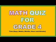 Video thumbnail for Math Quiz - Can you pass 4th grade math quiz? Part 4| Tricky Math Quiz based on Time Concept