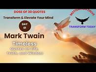 Video thumbnail for 30 Timeless Mark Twain Quotes on Life, Truth, and Wisdom