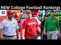 Video thumbnail for NEW Top 25 College Football Rankings | College Football Playoff Picture?