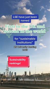 Video thumbnail for LSE has been ranked 2nd in the world and 🔝 in the UK 🇬🇧 in the “sustainable institutions” lens for the QS World University Rankings for Sustainability 2023, published today 🎉 As of last year we are the first carbon neutral verified university in the 🇬🇧 and we have secured £175 million funding for green and social projects. Find out more about how we are creating a #SustainableLSE 🌿 #Sustainability #QSWUR #QS #rankings #uni #partofLSE #UK #climate #environment #carbonneutral