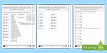 Video thumbnail for Year 4 Adding and Subtracting Fractions with the Same Denominator Activity