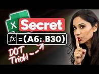 Video thumbnail for You're ONE DOT Away from Cleaner Excel Reports | Before vs. After TRIMRANGE