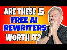 Video thumbnail for Are These 5 Free AI Rewriters Worth It?