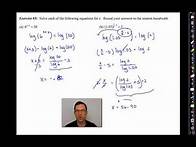 Video thumbnail for Common Core Algebra II.Unit 4.Lesson 11.Solving Exponential Equations Using Logarithms.V2