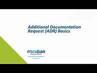 Video thumbnail for Additional Documentation Request (ADR) Basics