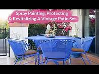 Video thumbnail for Spray Painting, Protecting & Revitalizing A Vintage Metal Patio Set / Joy Us Garden