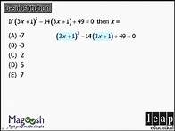 Video thumbnail for GRE Math Tricks: Using u-substitution to solve complex equations