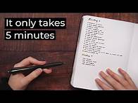 Video thumbnail for How to Journal Every Day 💜
