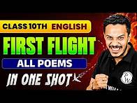 Video thumbnail for 📌 RBSE Class 10 English | Complete First Flight Poems | All Chapters in One Shot! 🚀✅
